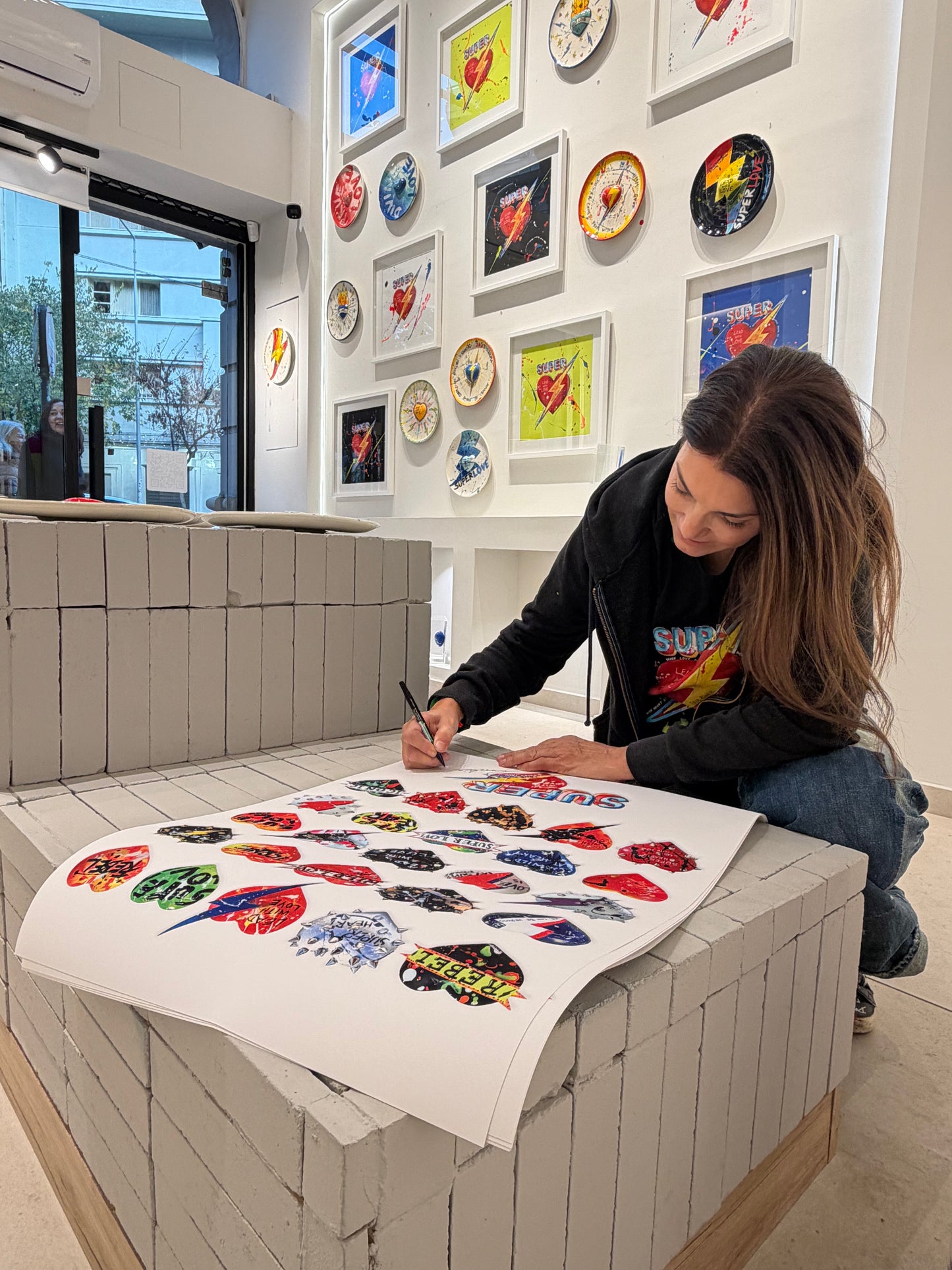 SUPERHEARTS collection print