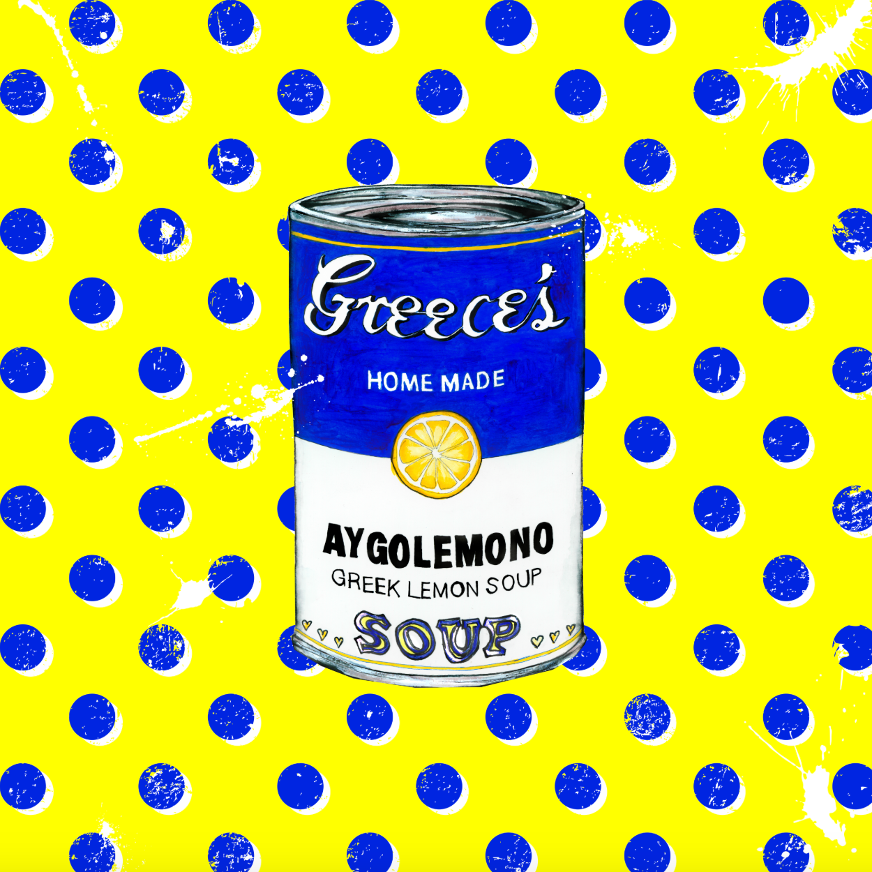 AYGOLEMONO "dots" (medium) limited edition giclée print