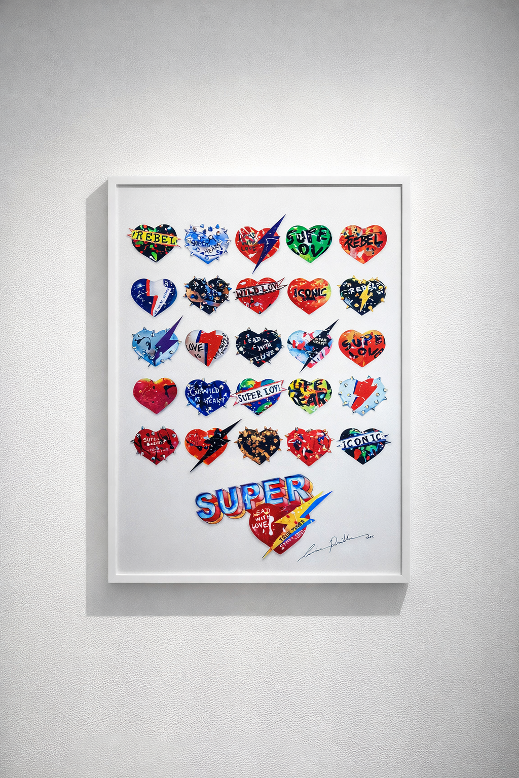 SUPERHEARTS collection print