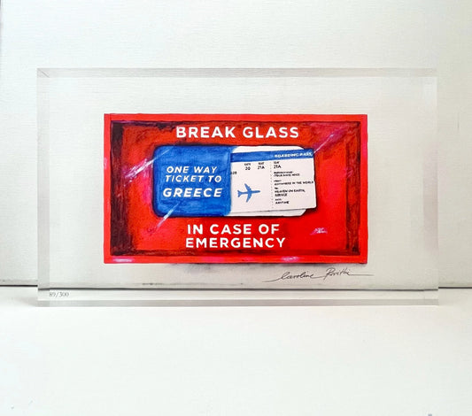 "One way ticket to Greece"