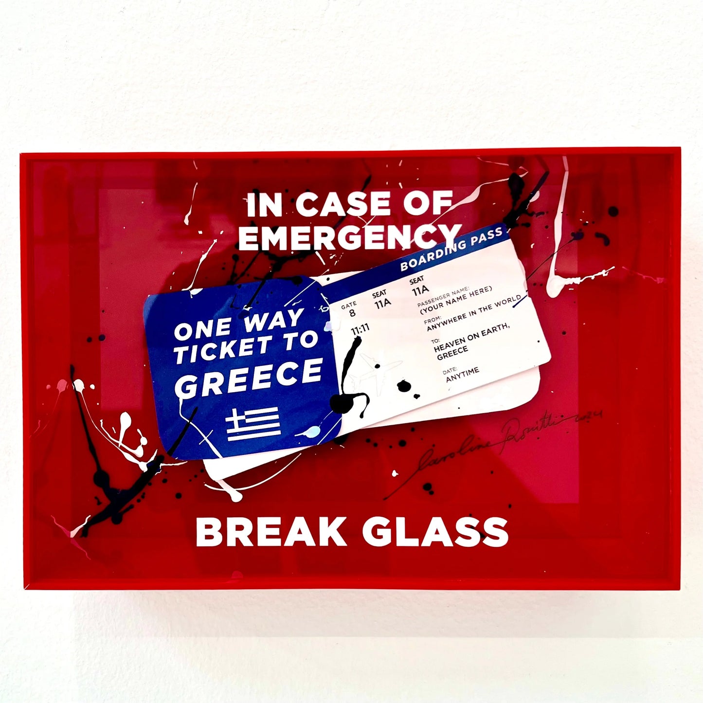 TICKET TO GREECE EMERGENCY BOX