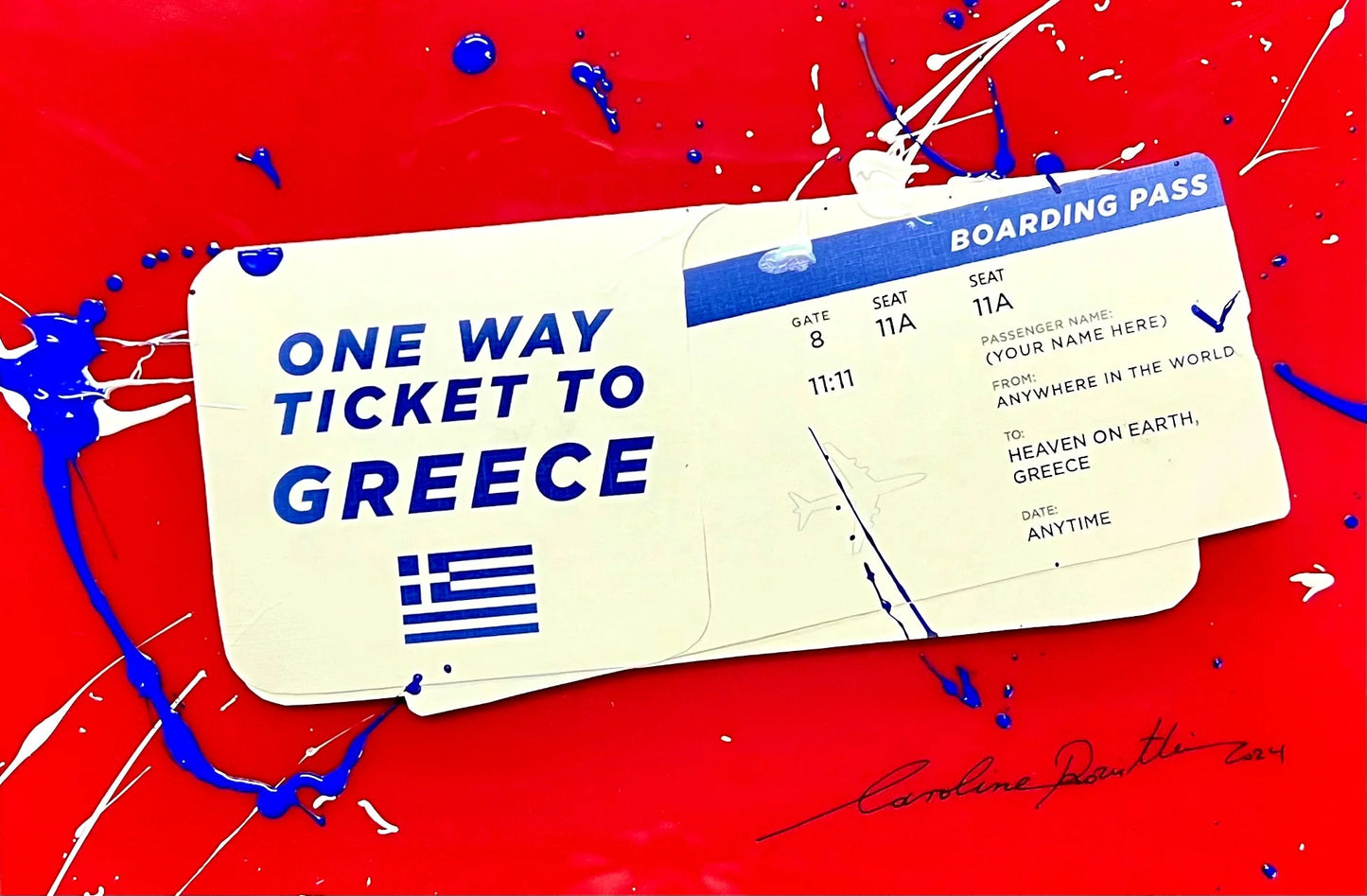 TICKET TO GREECE EMERGENCY BOX