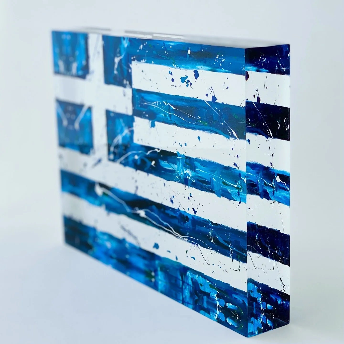 "Splashing greek flag"