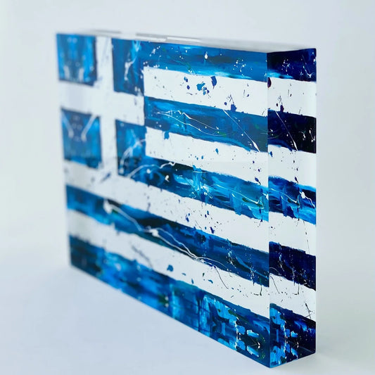 "Splashing greek flag"