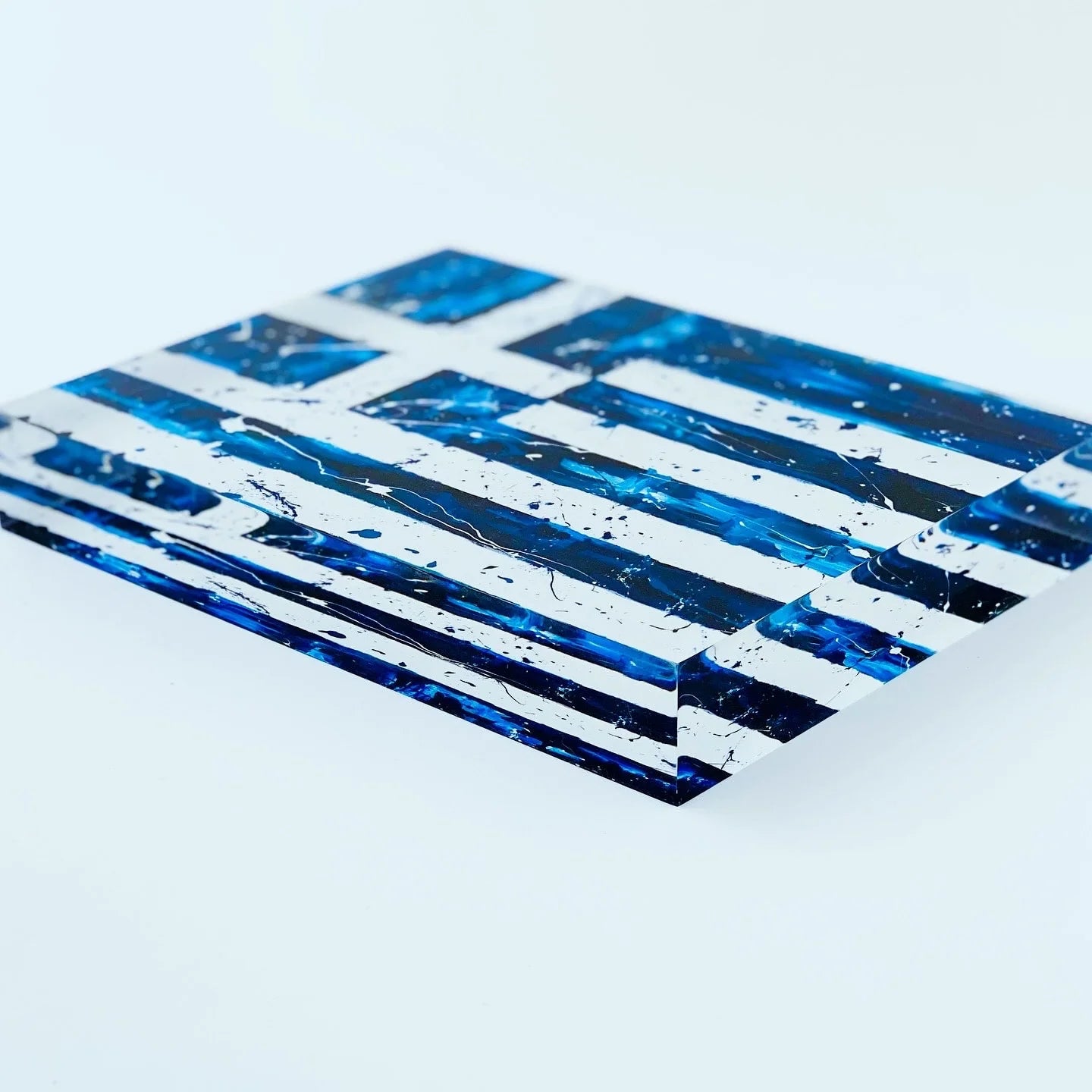 "Splashing greek flag"